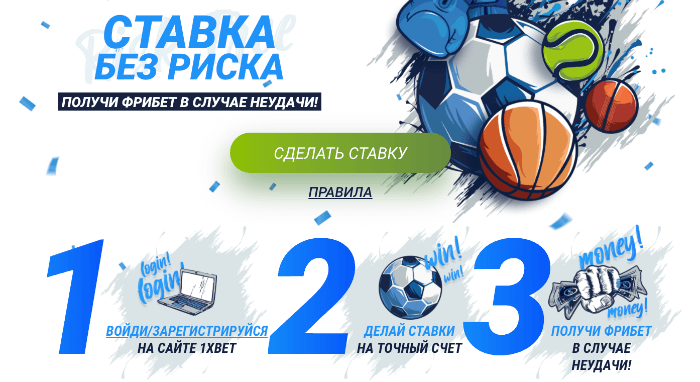 Как поставить ставку на 1xBet